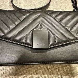 ALDO Black Quilted Clutch